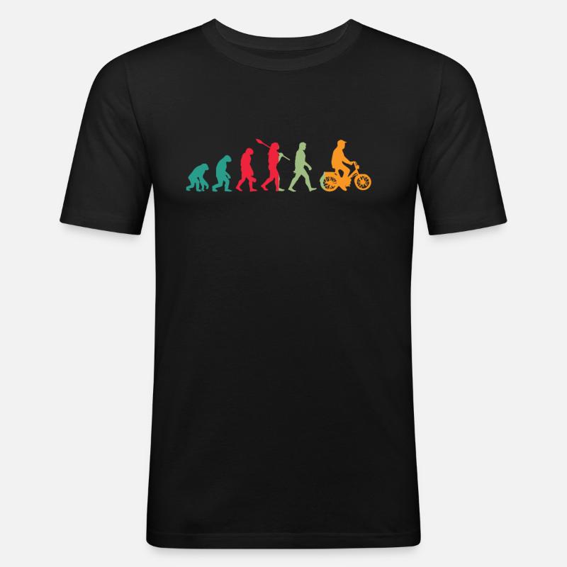 Evolution Mofa Shirt - Männer Slim Fit T-Shirt - Schwarz