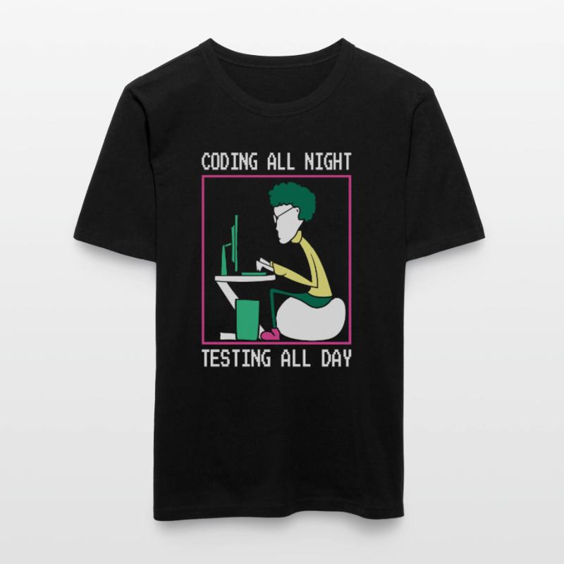 Programmierer Coden Informatiker Computer Männer Slim Fit T-Shirt