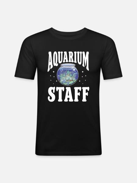 Aquariophile d’aquarium d’aquarium - T-shirt près du corps Homme - noir