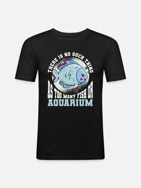 Aquariophile d’aquarium d’aquarium - T-shirt près du corps Homme - noir