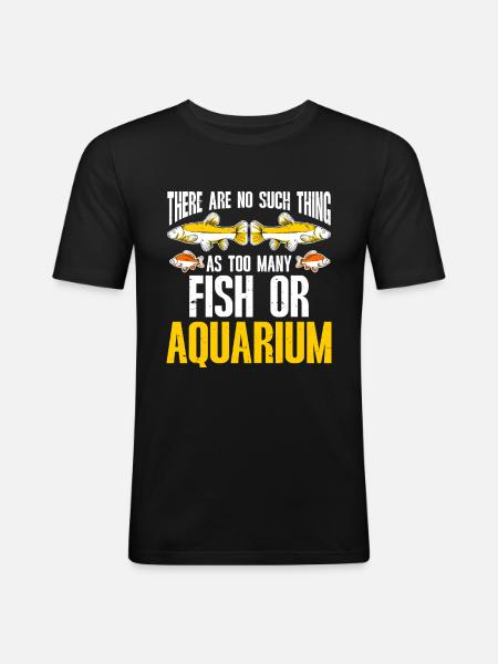Aquariophile d’aquarium d’aquarium - T-shirt près du corps Homme - noir