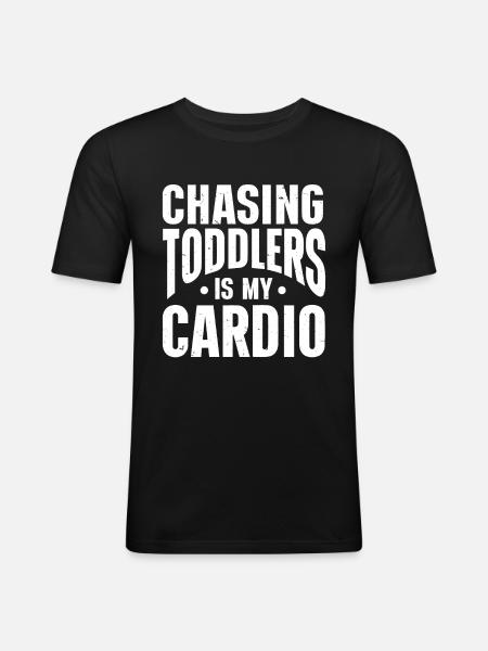 Babysitter Babysitting - Männer Slim Fit T-Shirt - Schwarz