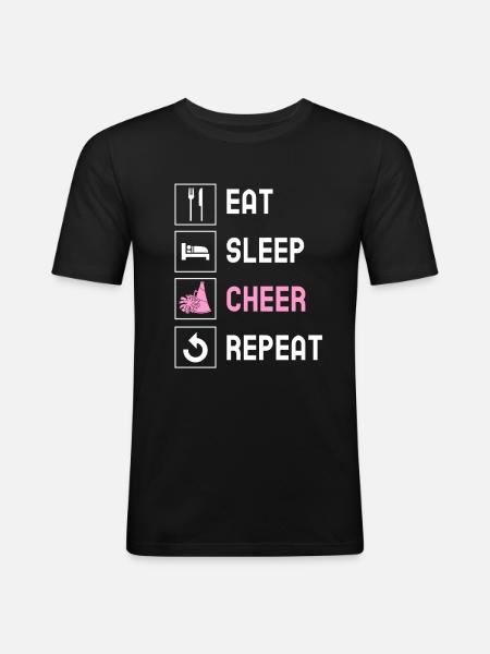 Cheerleading Cheerleader Base Flyer - Men's Slim Fit T-Shirt - black