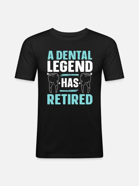 Dentist - Männer Slim Fit T-Shirt - Schwarz