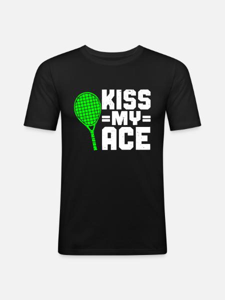 Tennis Player - Men's Slim Fit T-Shirt - black