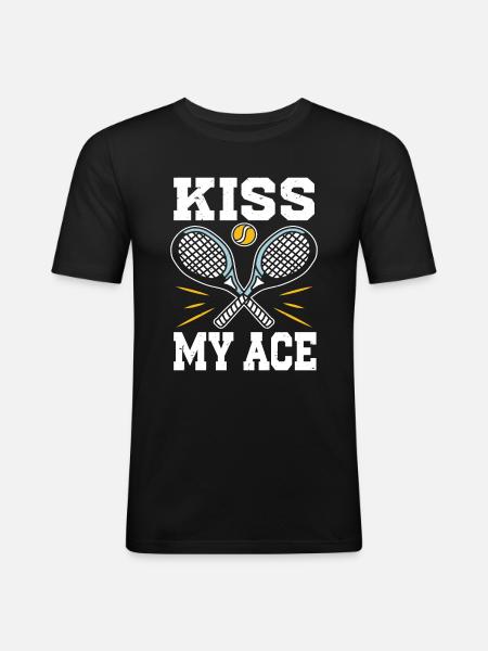 Tennis Player - Men's Slim Fit T-Shirt - black