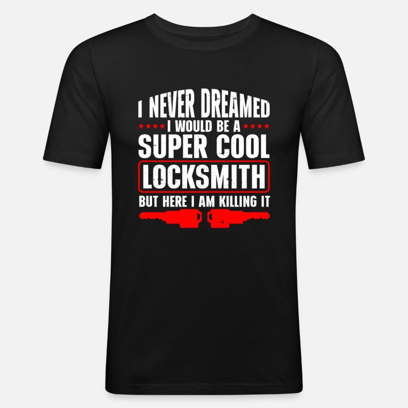 Locksmith Lockpicking Lockpicker - Männer Slim Fit T-Shirt - Schwarz