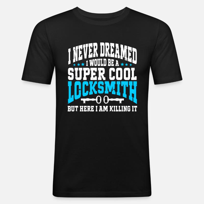 Locksmith Lockpicking Lockpicker - Männer Slim Fit T-Shirt - Schwarz