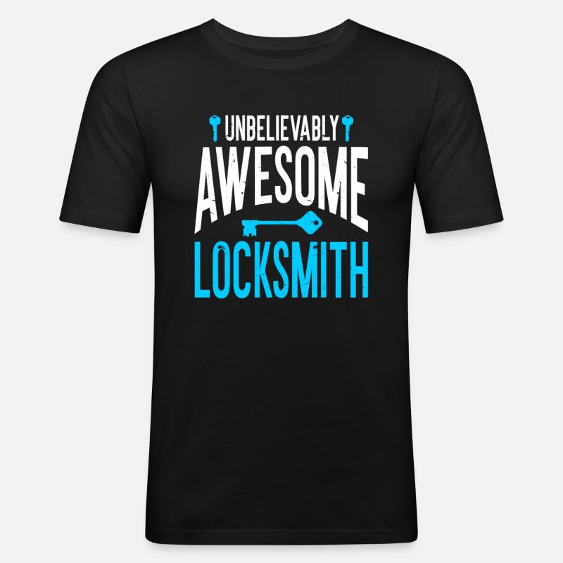 Locksmith Lockpicking Lockpicker - Männer Slim Fit T-Shirt - Schwarz