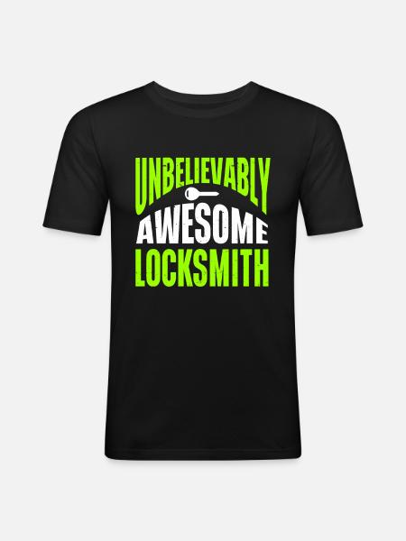 Locksmith Lockpicking Lockpicker - Männer Slim Fit T-Shirt - Schwarz