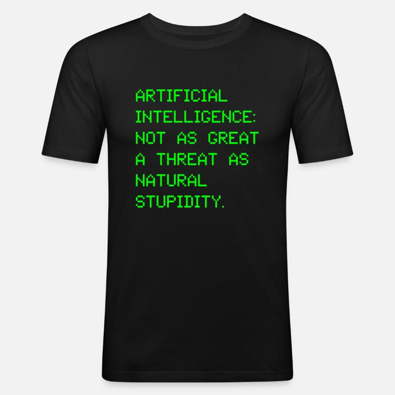 Artificial intelligence artificial intelligence - Men's Slim Fit T-Shirt - black