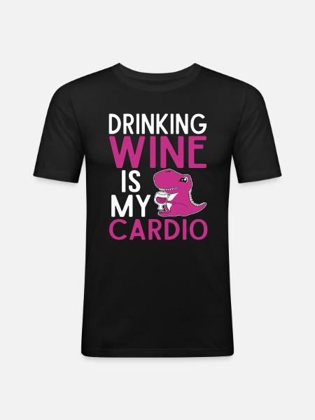 Wine Tasting Funny Wine Lover - Men's Slim Fit T-Shirt - black