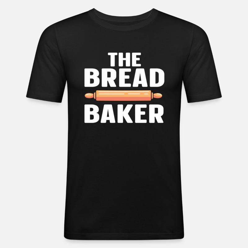 Baking Bakery Baker - Männer Slim Fit T-Shirt - Schwarz