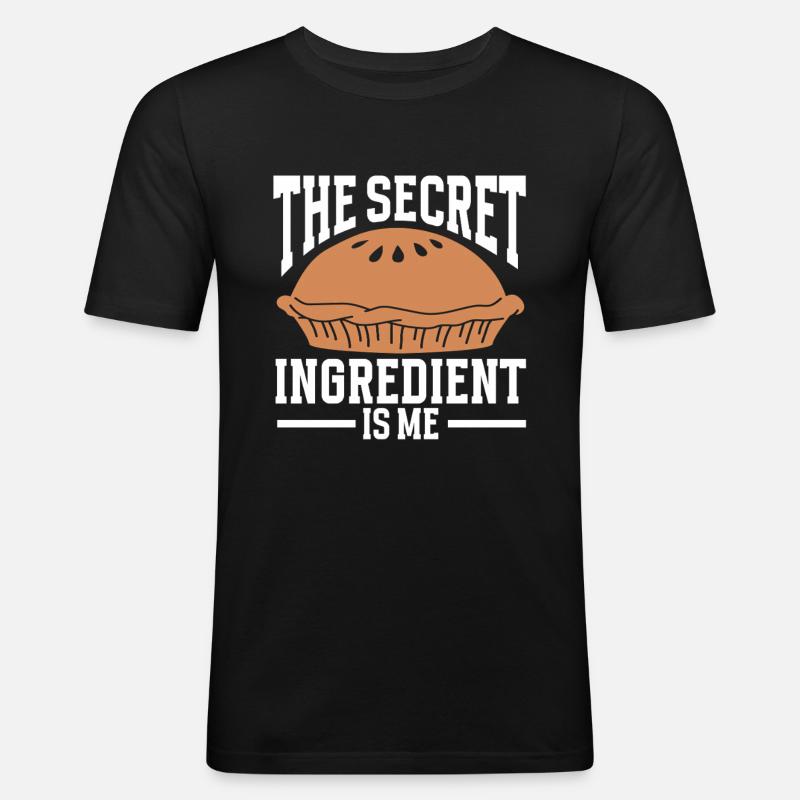 Baking Bakery Baker - Männer Slim Fit T-Shirt - Schwarz