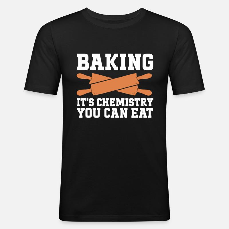Baking Bakery Baker - Men's Slim Fit T-Shirt - black