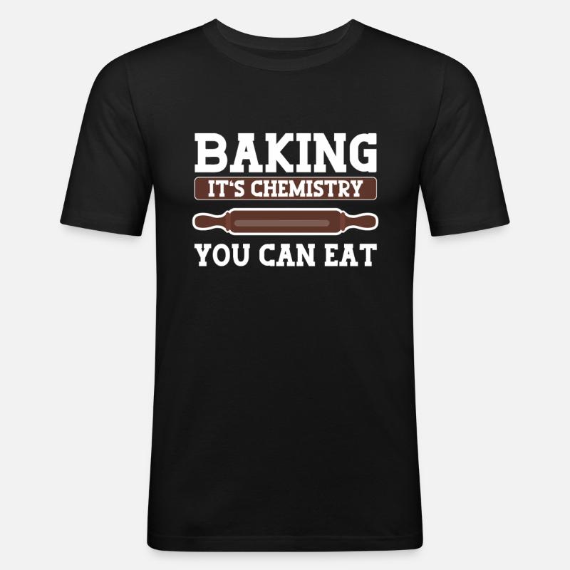 Baking Bakery Baker - Men's Slim Fit T-Shirt - black
