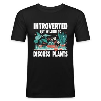 Jardinage Horticulture Jardinier - T-shirt près du corps Homme - noir - Devant - Nik (191cm)