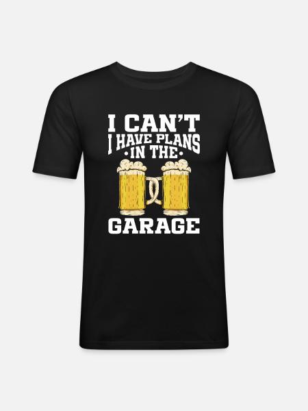 Funny Beer Brewing - Men's Slim Fit T-Shirt - black