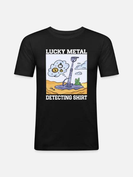 Metal Detectorist Metal Detecting - Men's Slim Fit T-Shirt - black
