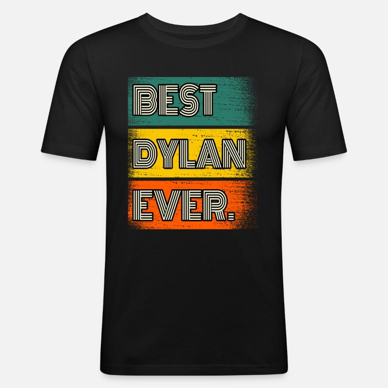 Dylan Name Geschenk Spruch Lustig - Männer Slim Fit T-Shirt - Schwarz