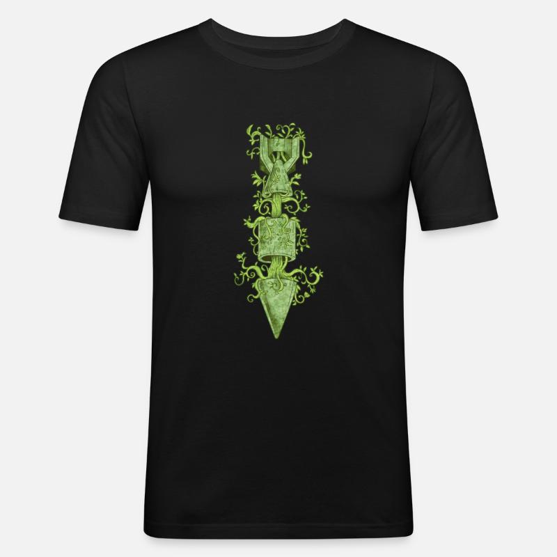 Die Herrschaft der Natur - Männer Slim Fit T-Shirt - Schwarz