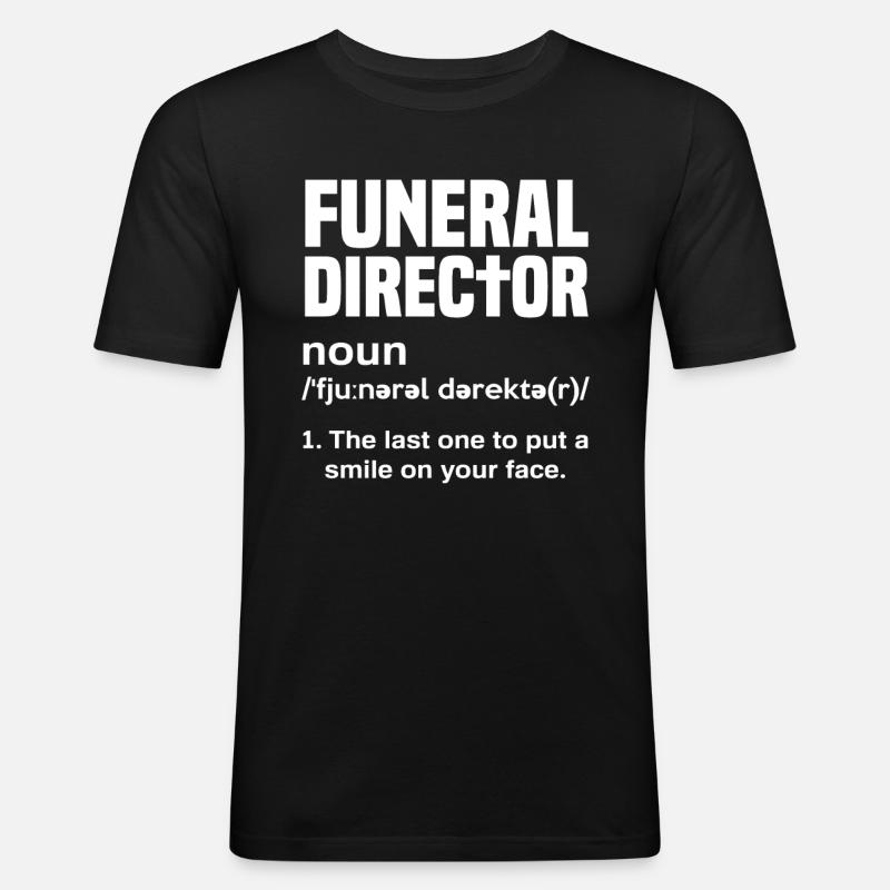 Bestatter - Männer Slim Fit T-Shirt - Schwarz
