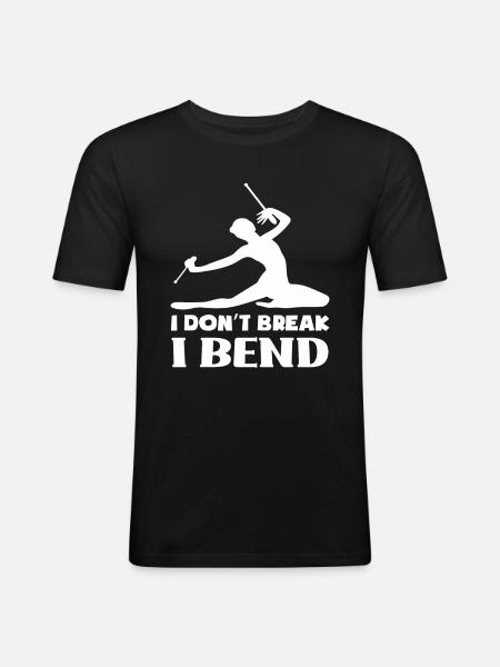 Rhythmic gymnastics Gymnastics - Men's Slim Fit T-Shirt - black