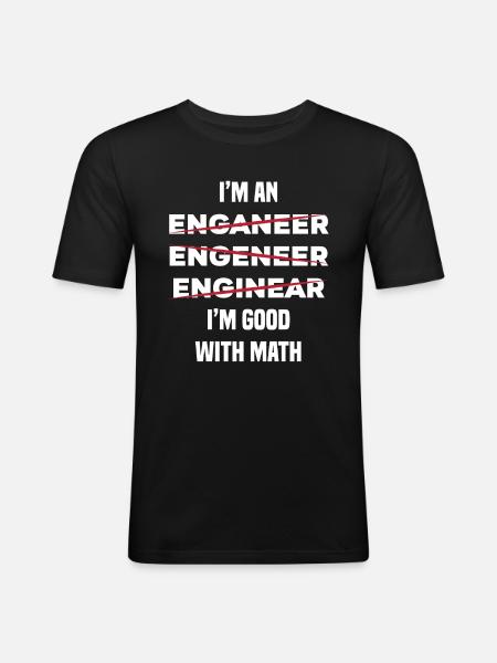 Engineer - Men's Slim Fit T-Shirt - black