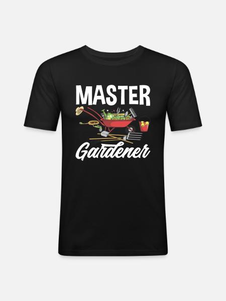 Garden Master - Men's Slim Fit T-Shirt - black