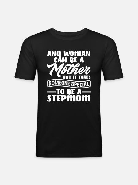 Belle-mère spéciale - T-shirt près du corps Homme - noir