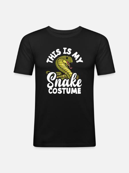 Snake Costume - Men's Slim Fit T-Shirt - black