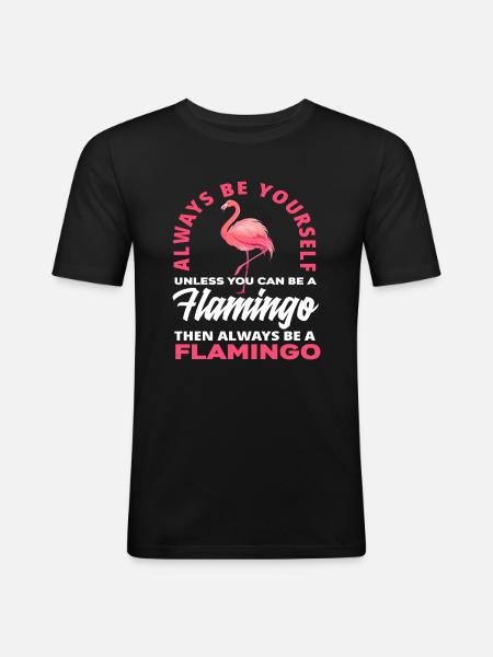 Flamingo Flamingo - Men's Slim Fit T-Shirt - black