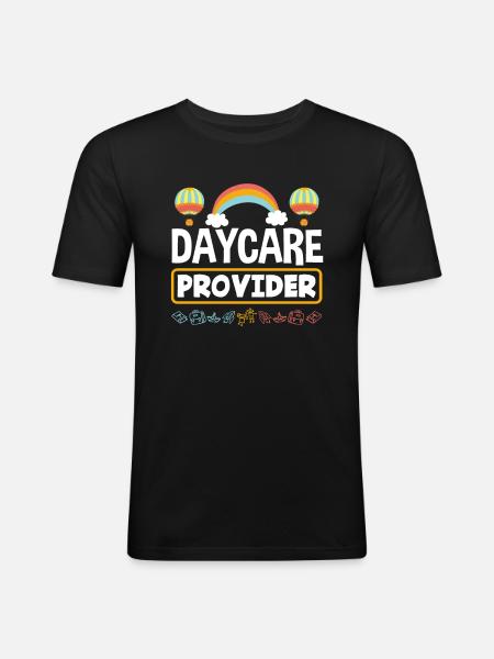 Crèche Regenbogen - T-shirt près du corps Homme - noir
