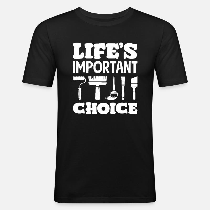 Vital Choice Painter Tools - T-shirt près du corps Homme - noir