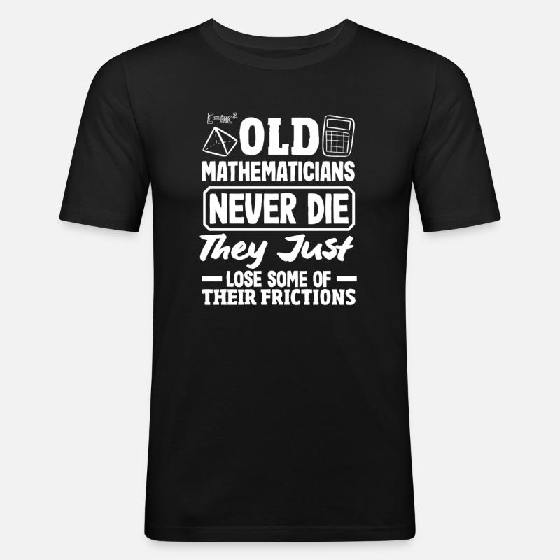 Math Teacher Math Gift - Men's Slim Fit T-Shirt - black