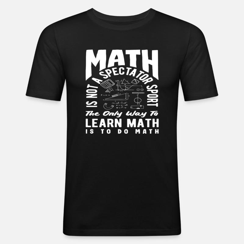 Math Teacher Math Gift - Men's Slim Fit T-Shirt - black