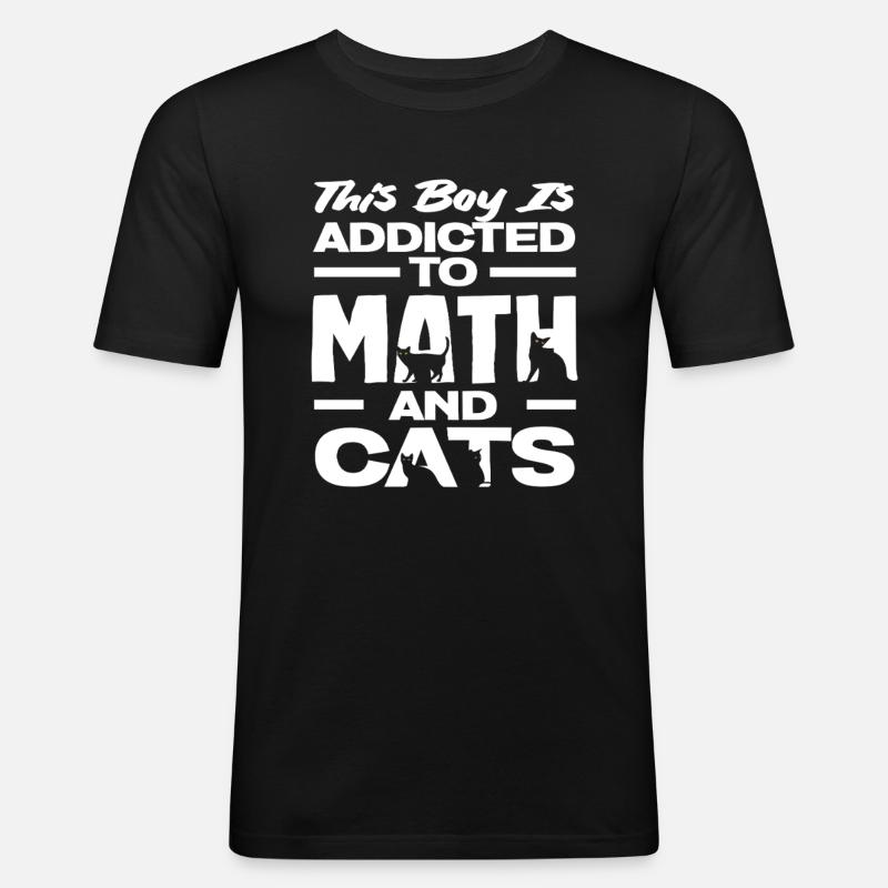 Math Teacher Math Gift - Men's Slim Fit T-Shirt - black