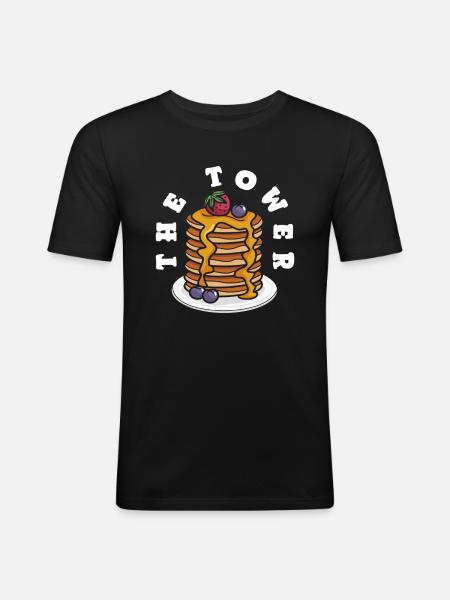 Experience the Turm Pancakes - Men's Slim Fit T-Shirt - black