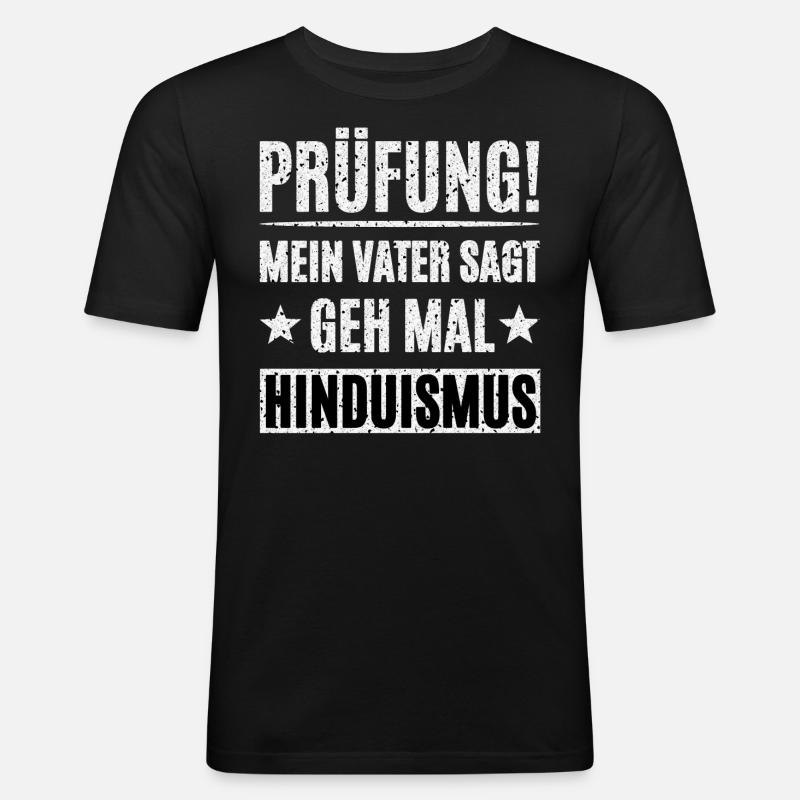 Prüfung - Männer Slim Fit T-Shirt - Schwarz