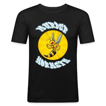 Murder Hornets Killer Hornets - Men's Slim Fit T-Shirt - black - Front - Nik (191cm)