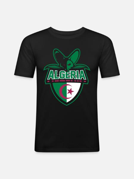 Algeria fennec - T-shirt près du corps Homme - noir