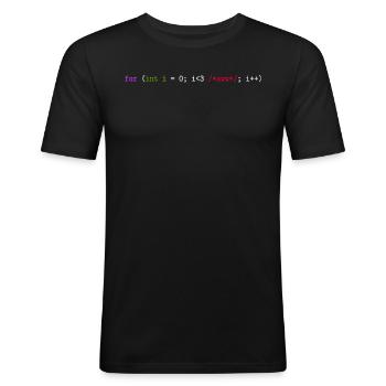 Programmer, Software, Computer Science, Developer - Men's Slim Fit T-Shirt - black - Front - Nik (191cm)