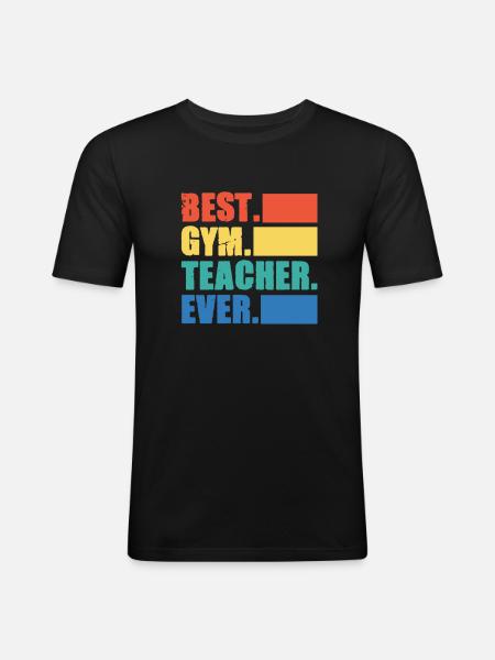 Fitness trainer - Men's Slim Fit T-Shirt - black