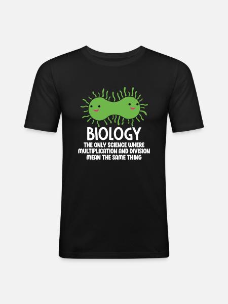 biology - Men's Slim Fit T-Shirt - black