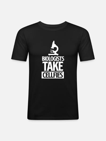 biology - Men's Slim Fit T-Shirt - black
