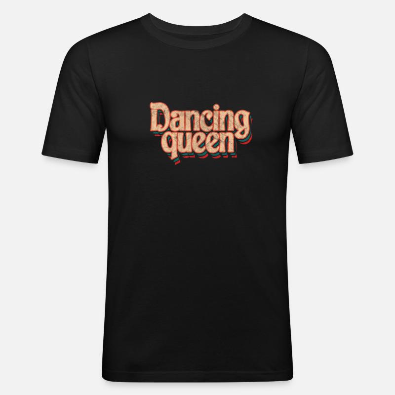 Disco - Männer Slim Fit T-Shirt - Schwarz