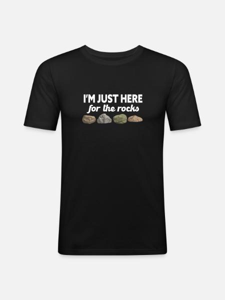 Geology Geologist Geologist Science Gift - Men's Slim Fit T-Shirt - black