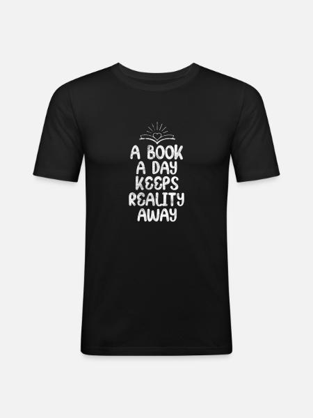 Read - Men's Slim Fit T-Shirt - black
