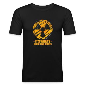 Radiology Radiologist Röntgen Rad Tech Gift - Men's Slim Fit T-Shirt - black - Front - Nik (191cm)
