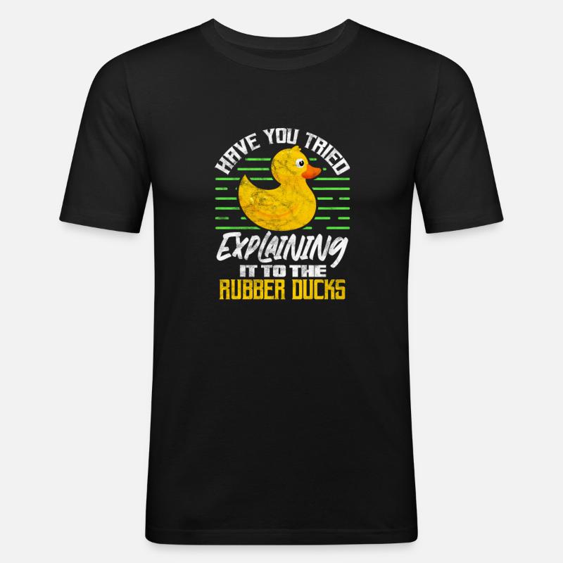 Programmierer - Männer Slim Fit T-Shirt - Schwarz